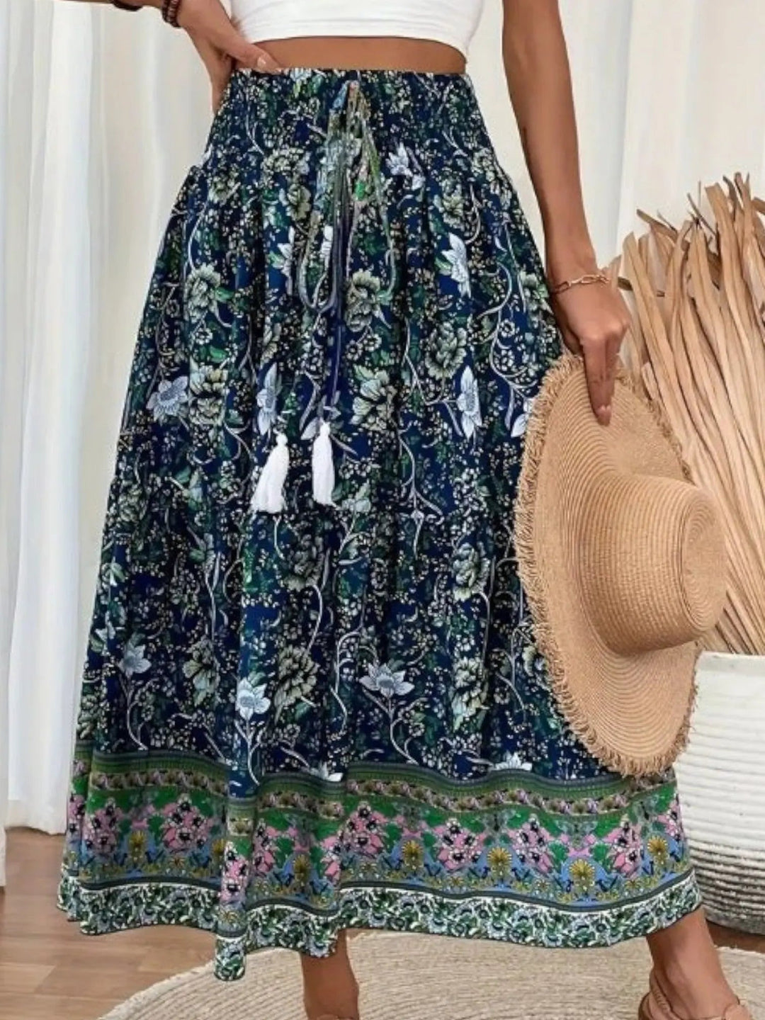 Bohemian Maxi Skirt-Lunova Fashion