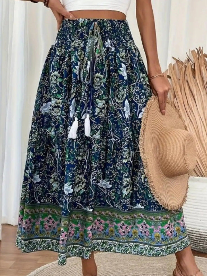 Bohemian Maxi Skirt-Lunova Fashion