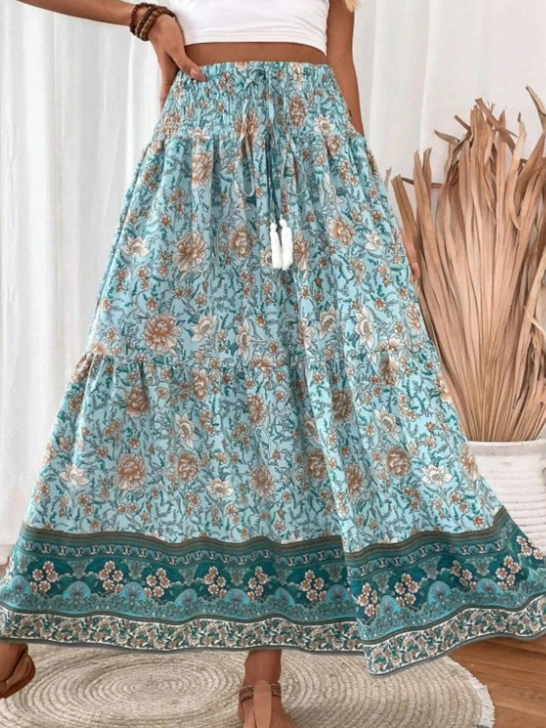 Bohemian Maxi Skirt-Lunova Fashion