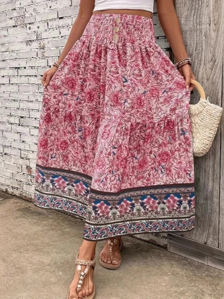 Bohemian Maxi Skirt-Lunova Fashion