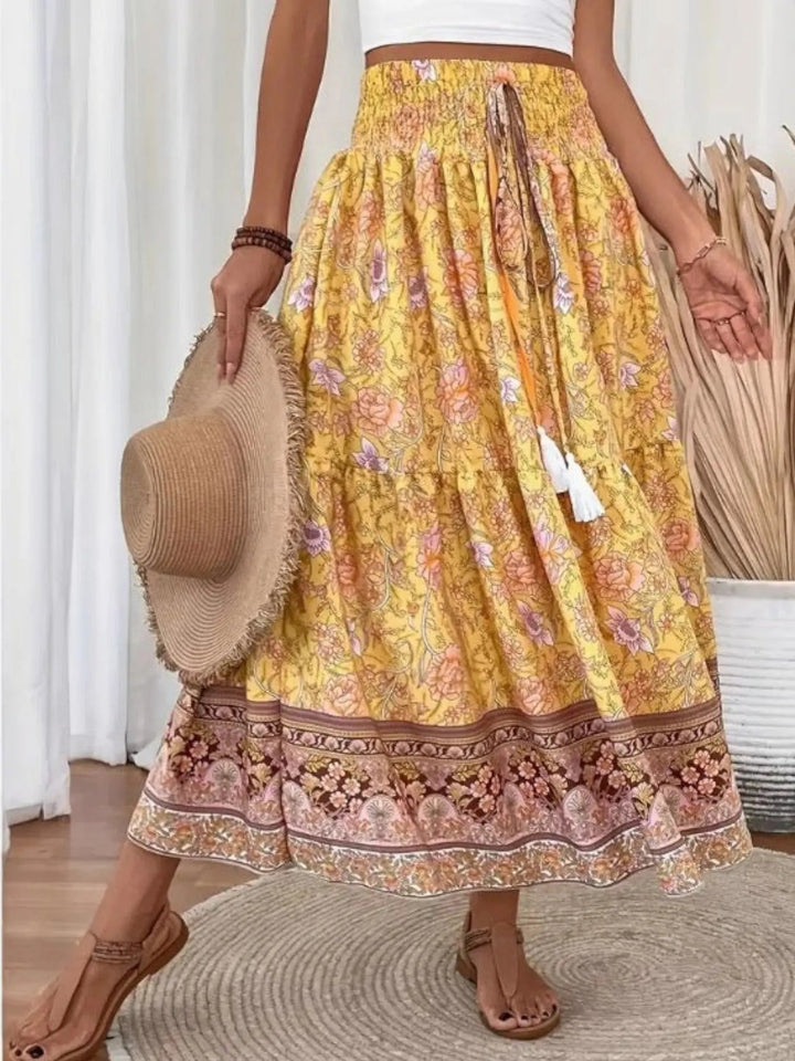 Bohemian Maxi Skirt-Lunova Fashion