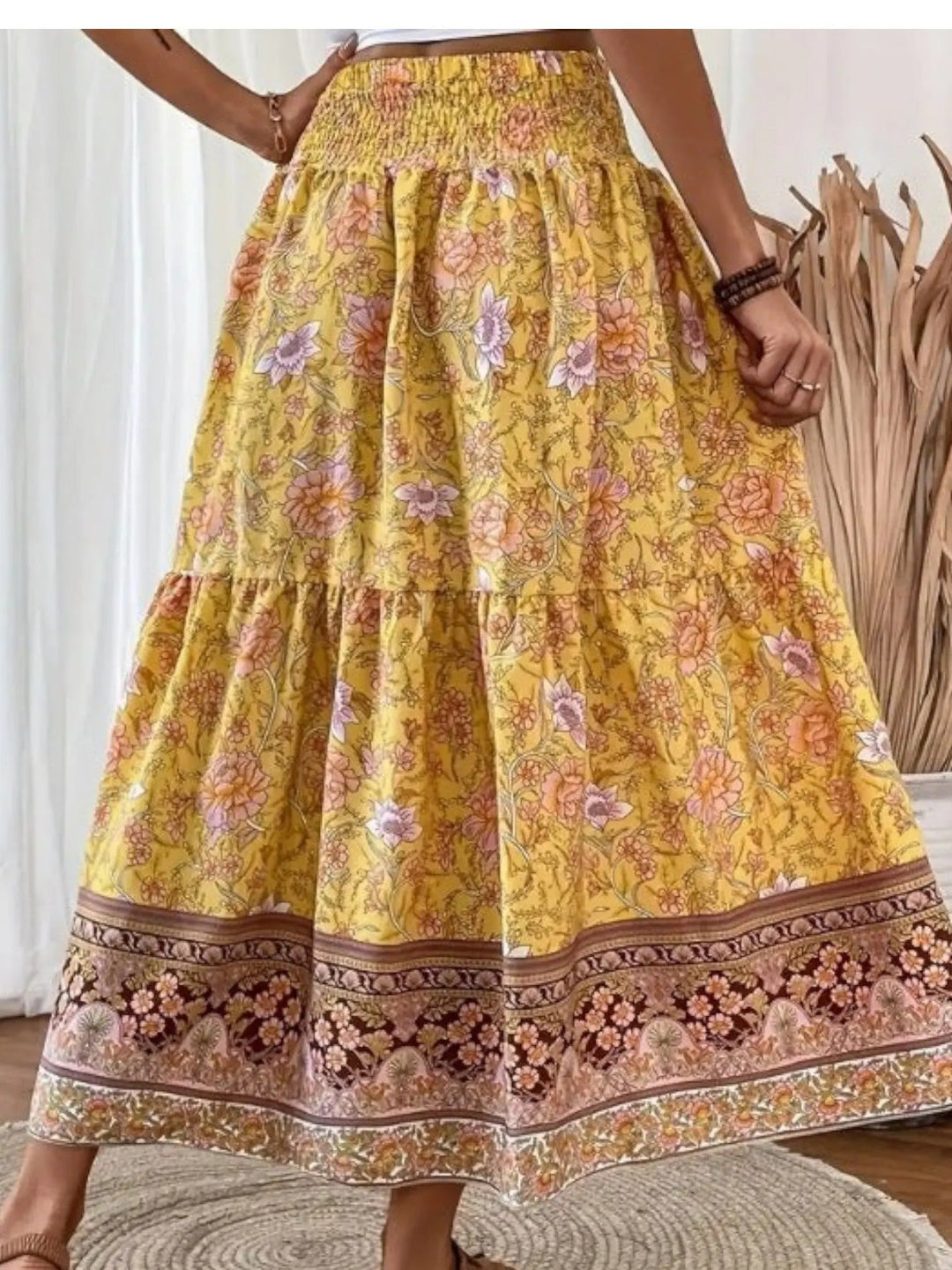 Bohemian Maxi Skirt-Lunova Fashion