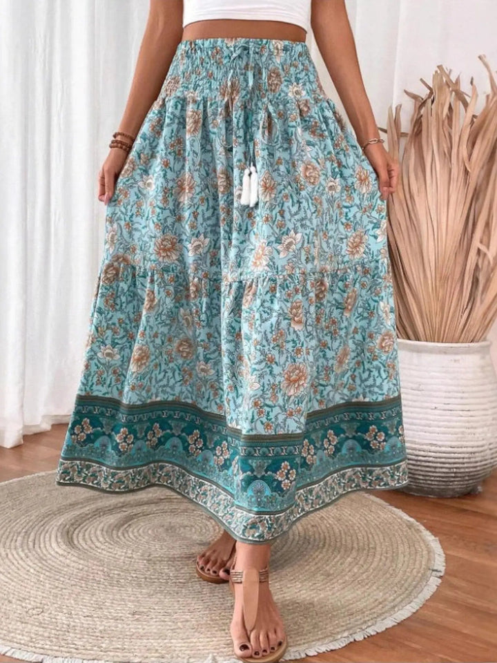 Bohemian Maxi Skirt-Lunova Fashion
