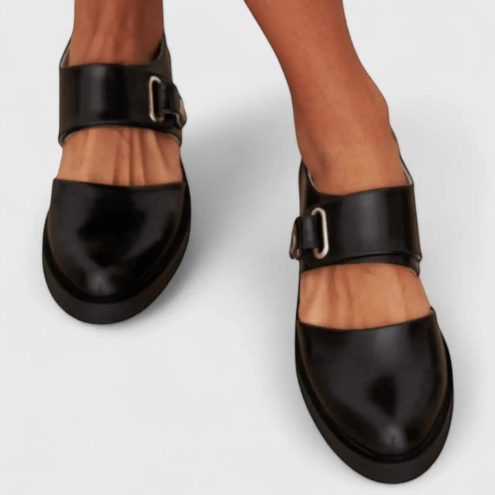 Buckle Strap Mary Jane Flats
