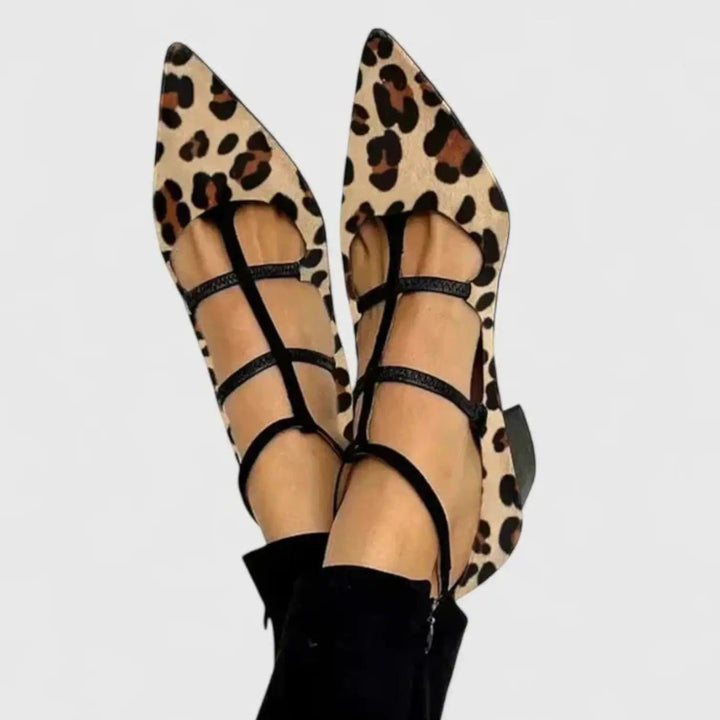 Caged Block Heel Pumps