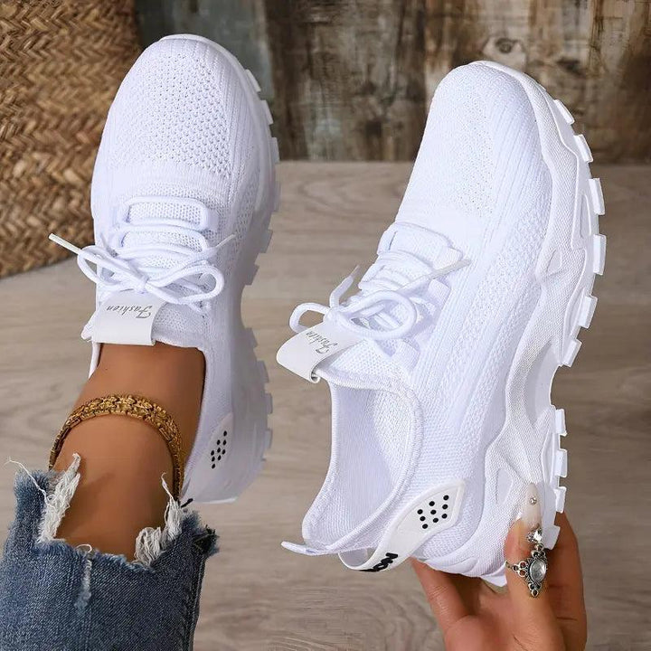 Chunky Mesh Trainers with cushioned — view 4 | Lunova
