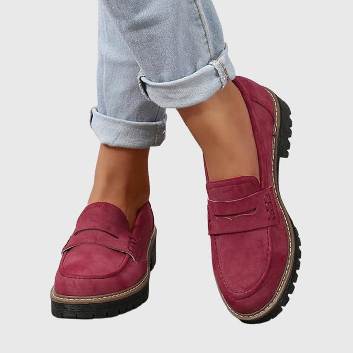 Chunky Penny Loafers-Lunova Fashion