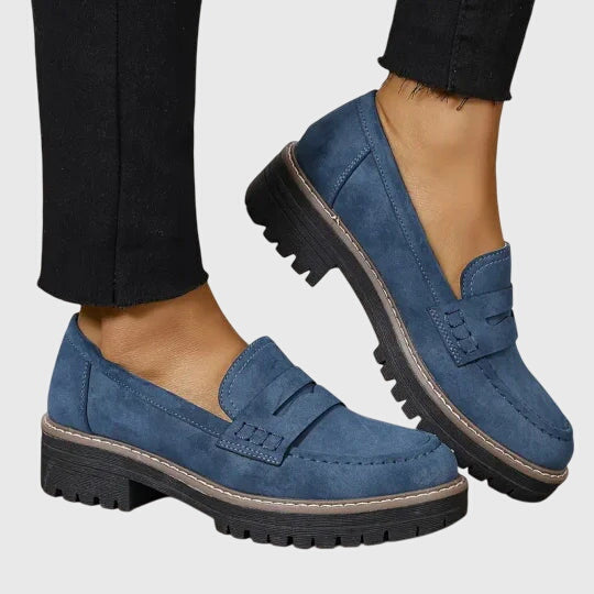 Chunky Penny Loafers-Lunova Fashion