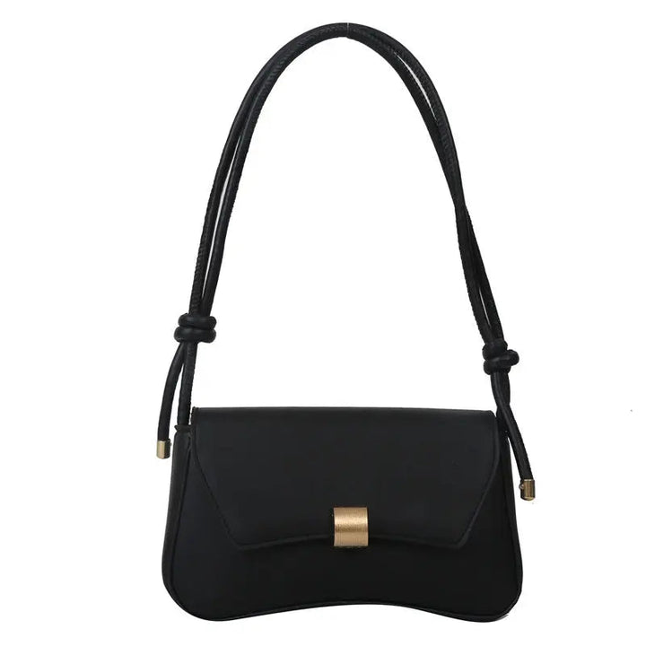 Black Envelope Shoulder Bag | Lunova