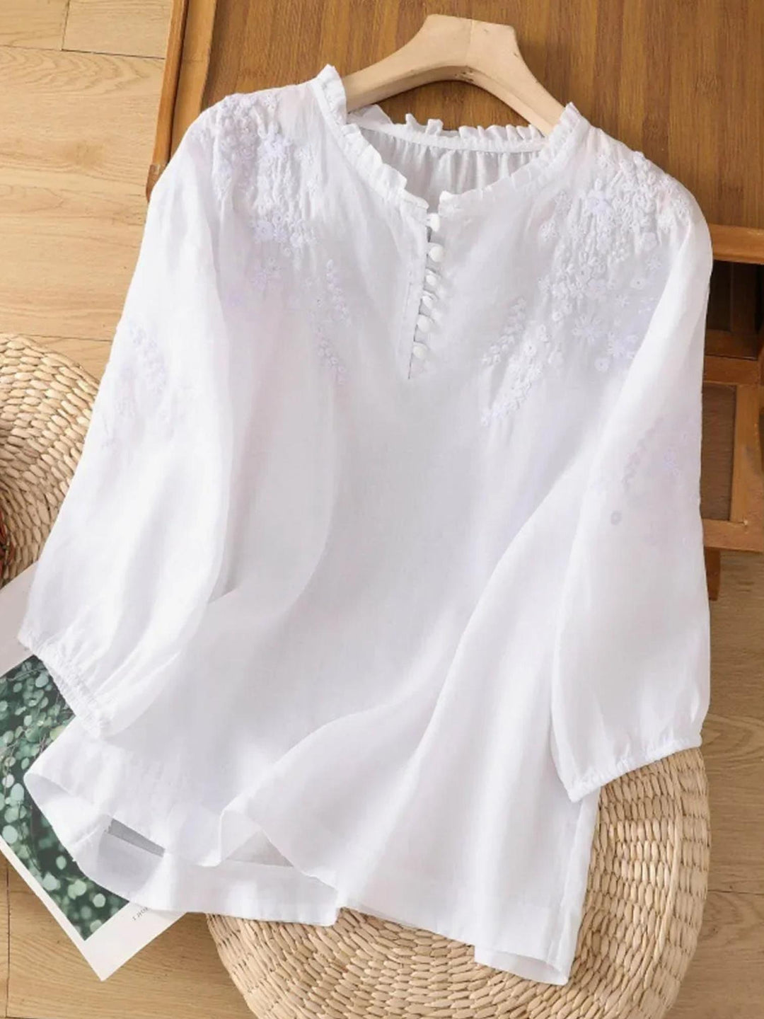 Floral Blouse-Lunova Fashion