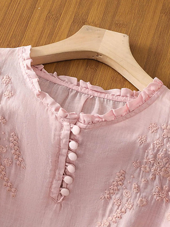 Floral Blouse-Lunova Fashion