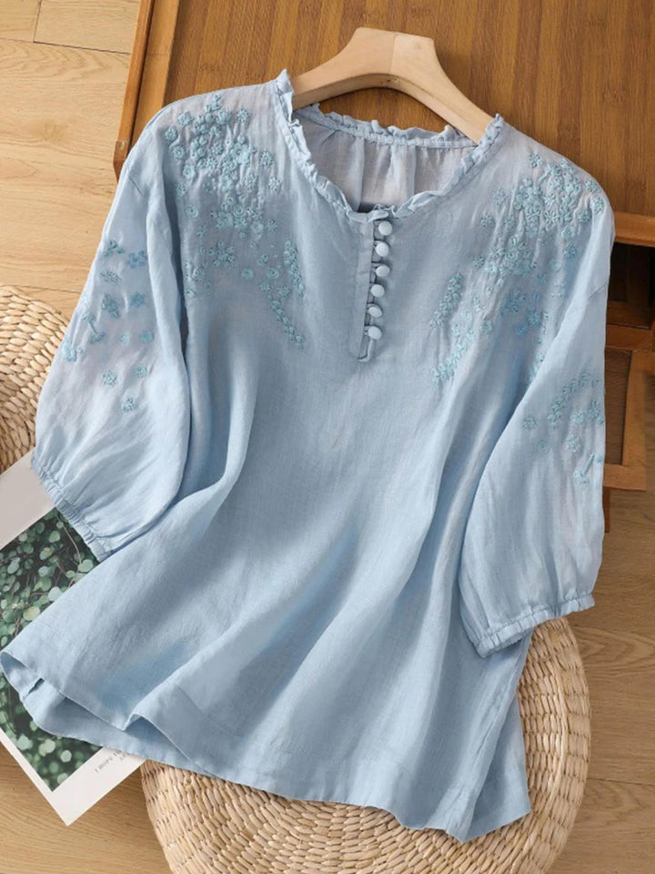 Floral Blouse-Lunova Fashion