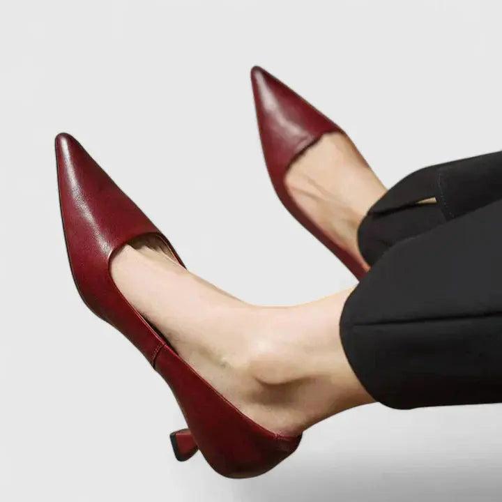 Kitten Heel Pumps with cushioned | Lunova