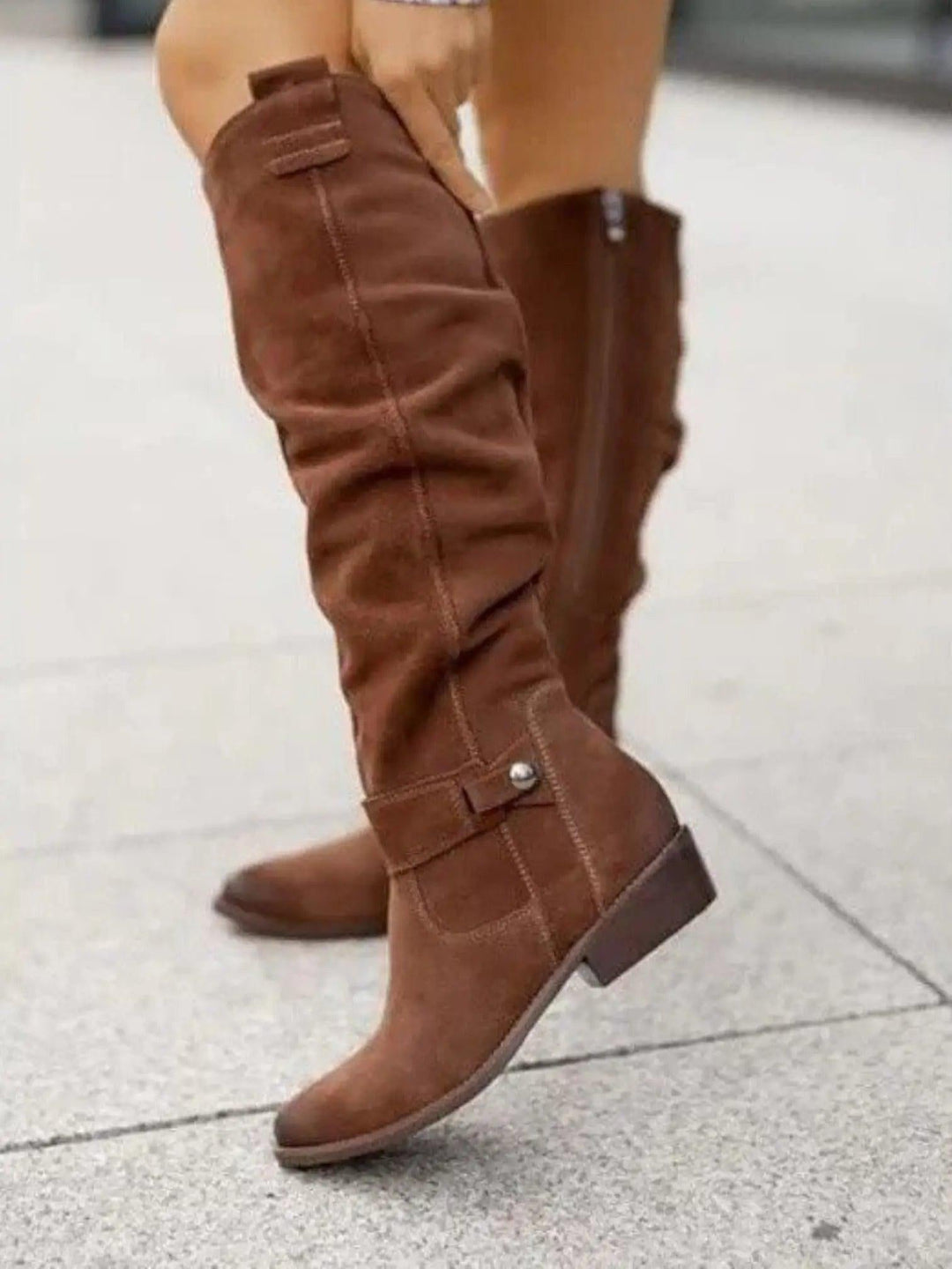 Knee-High Slouch Boots | Lunova