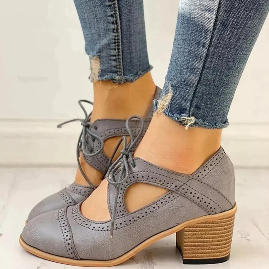Lace Up Heels with lace, lace-up | Lunova