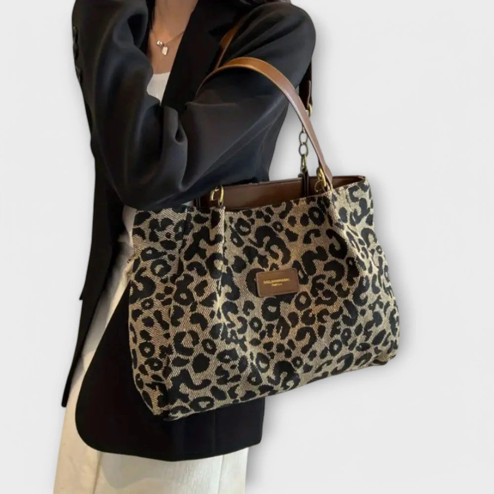 Leopard Tote Bag-Lunova Fashion