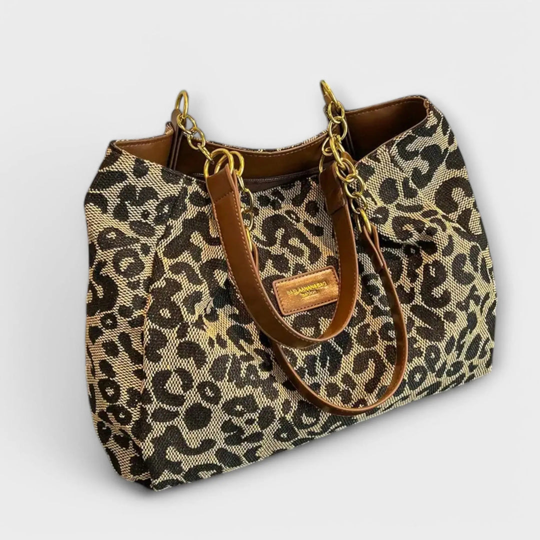 Leopard Tote Bag-Lunova Fashion