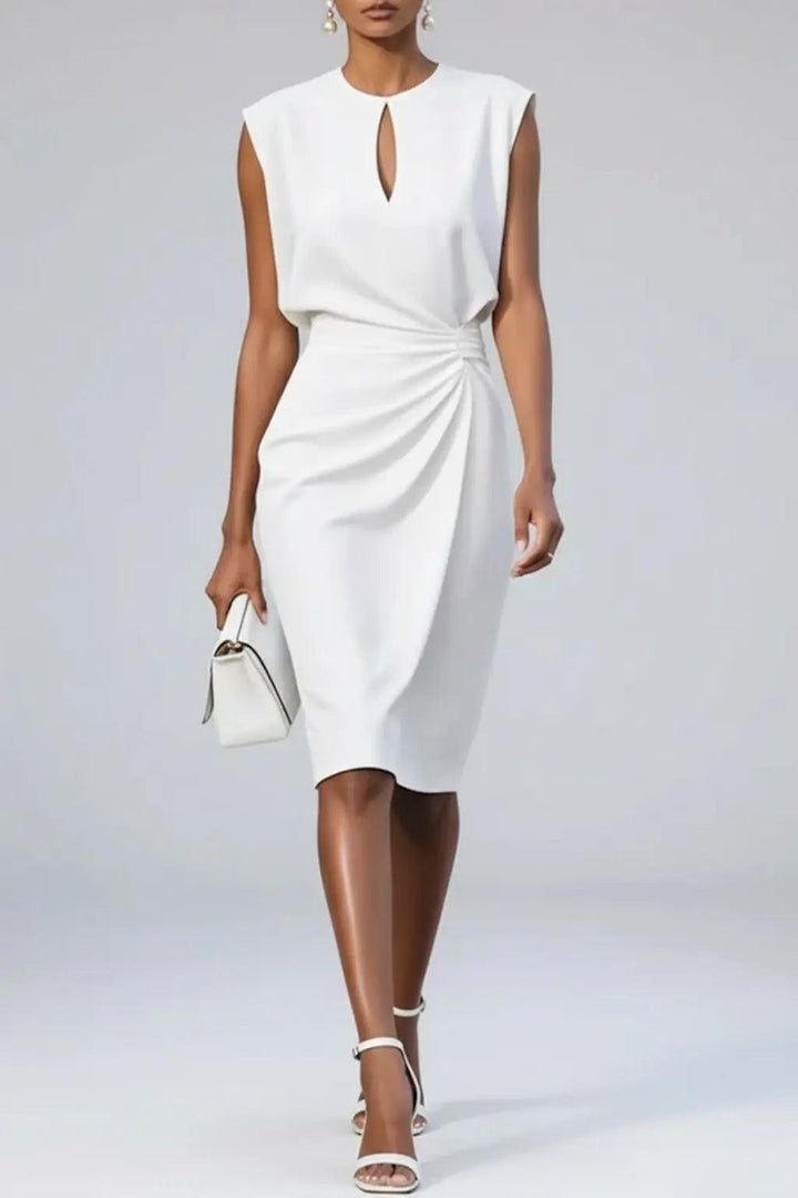 Midi Cocktail Dress-Lunova Fashion