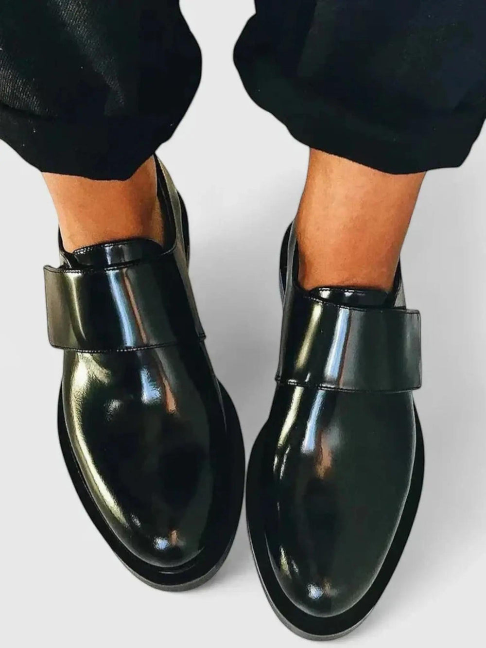 Monk Strap Loafers-Lunova Fashion