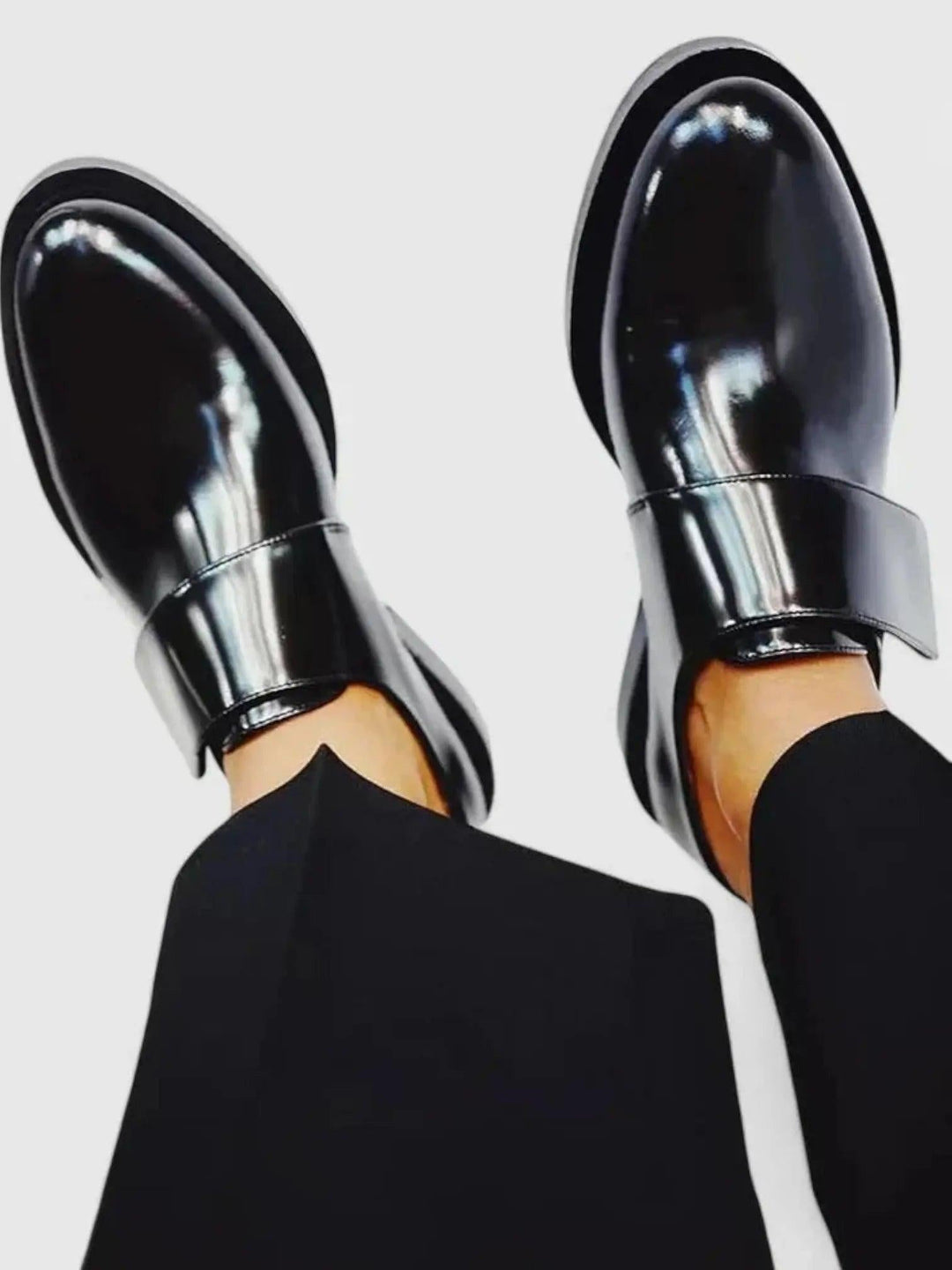 Monk Strap Loafers-Lunova Fashion