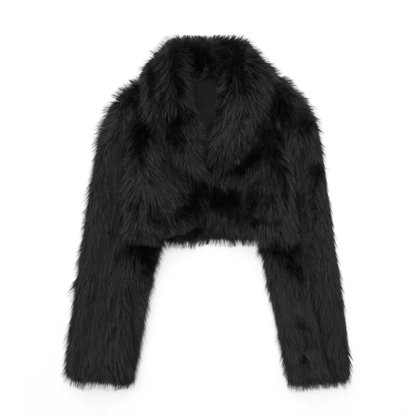 Faux fur effect short Jacket