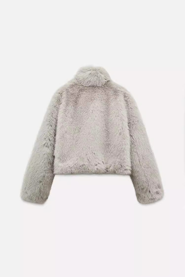 Fluffy Long Sleeve Jacket