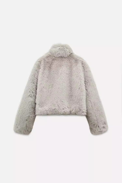 Fluffy Long Sleeve Jacket