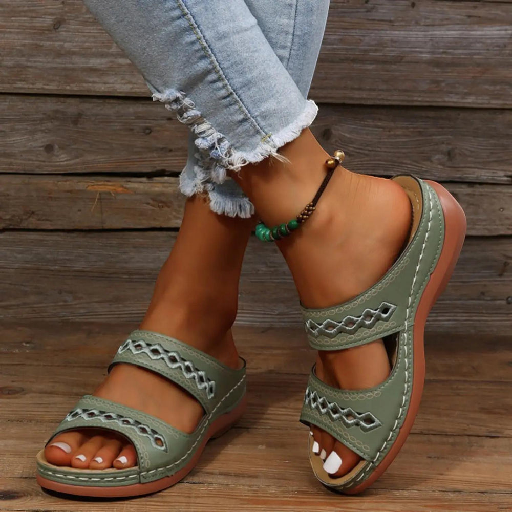 Open Toe Sandals with cushioned — view 2 | Lunova