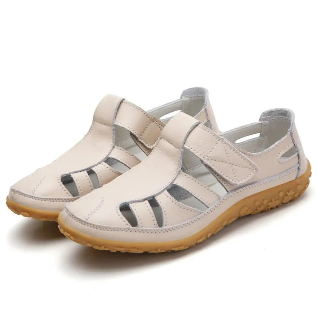Beige Everyday Multi-Strap Sandals | Lunova