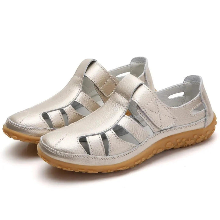 Gold Everyday Multi-Strap Sandals | Lunova