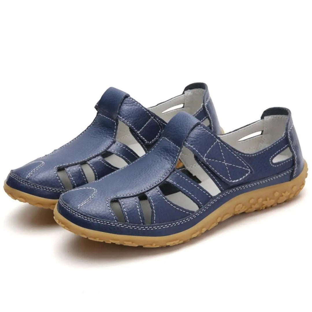 Dark Blue Everyday Multi-Strap Sandals | Lunova