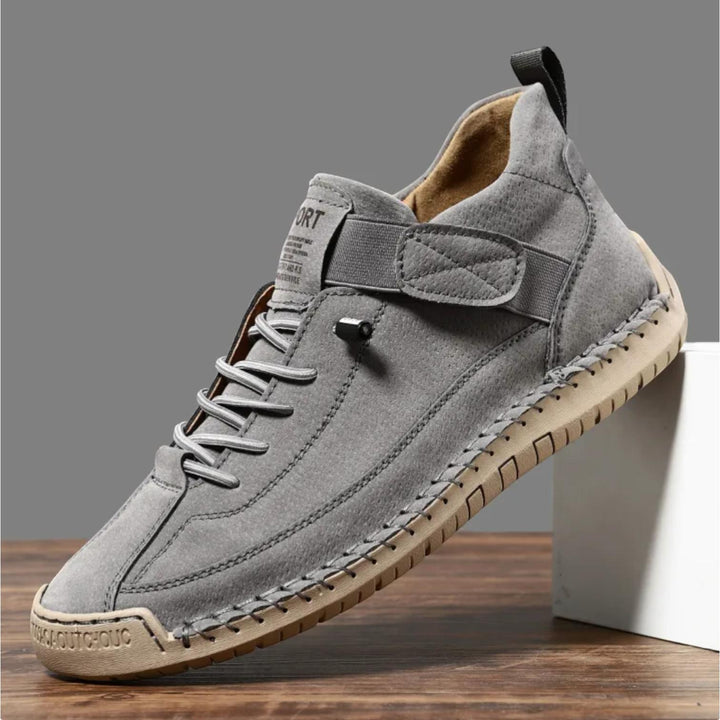 Grey Flex Lace-Up Trainers | Lunova