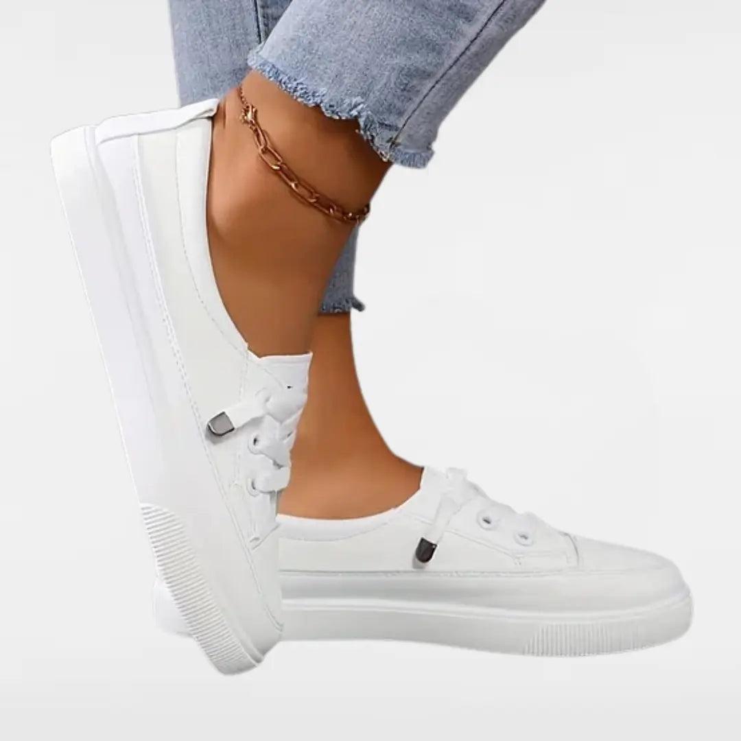 Platform Lace-Up Trainers with lace, platform | Lunova