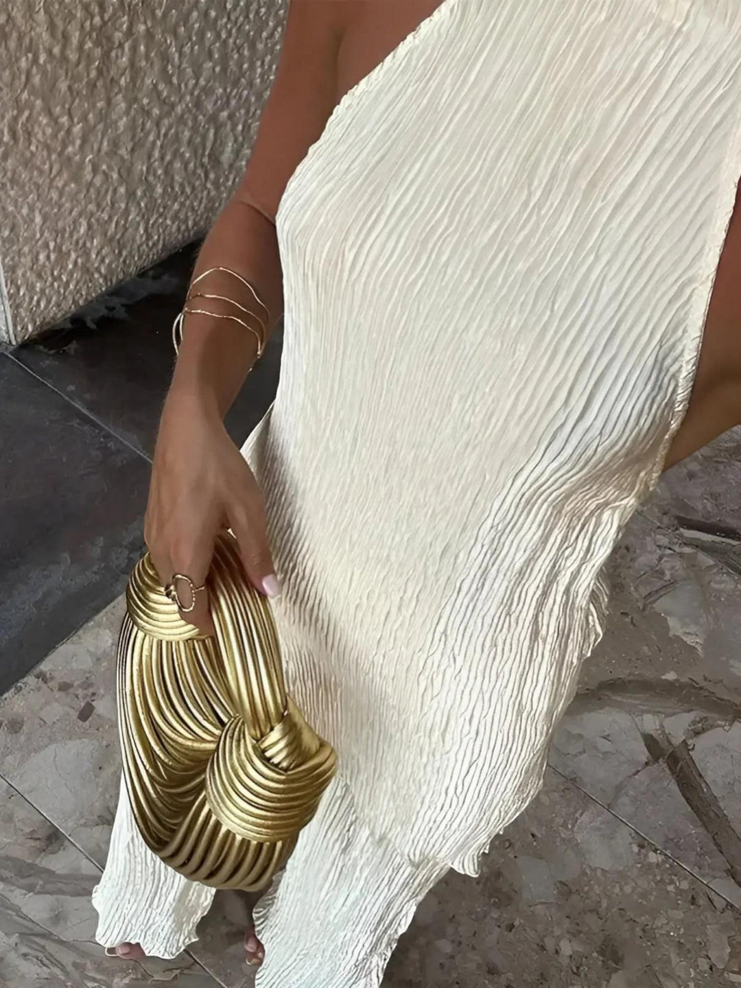 Pleated Two-Piece Set-Lunova Fashion