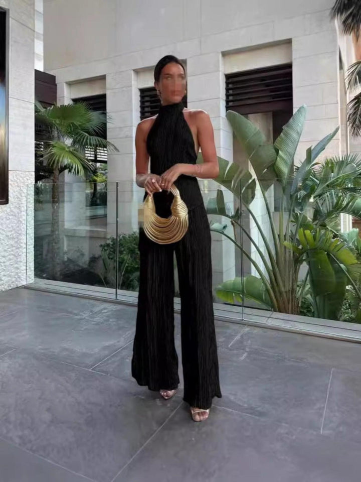 Pleated Two-Piece Set-Lunova Fashion