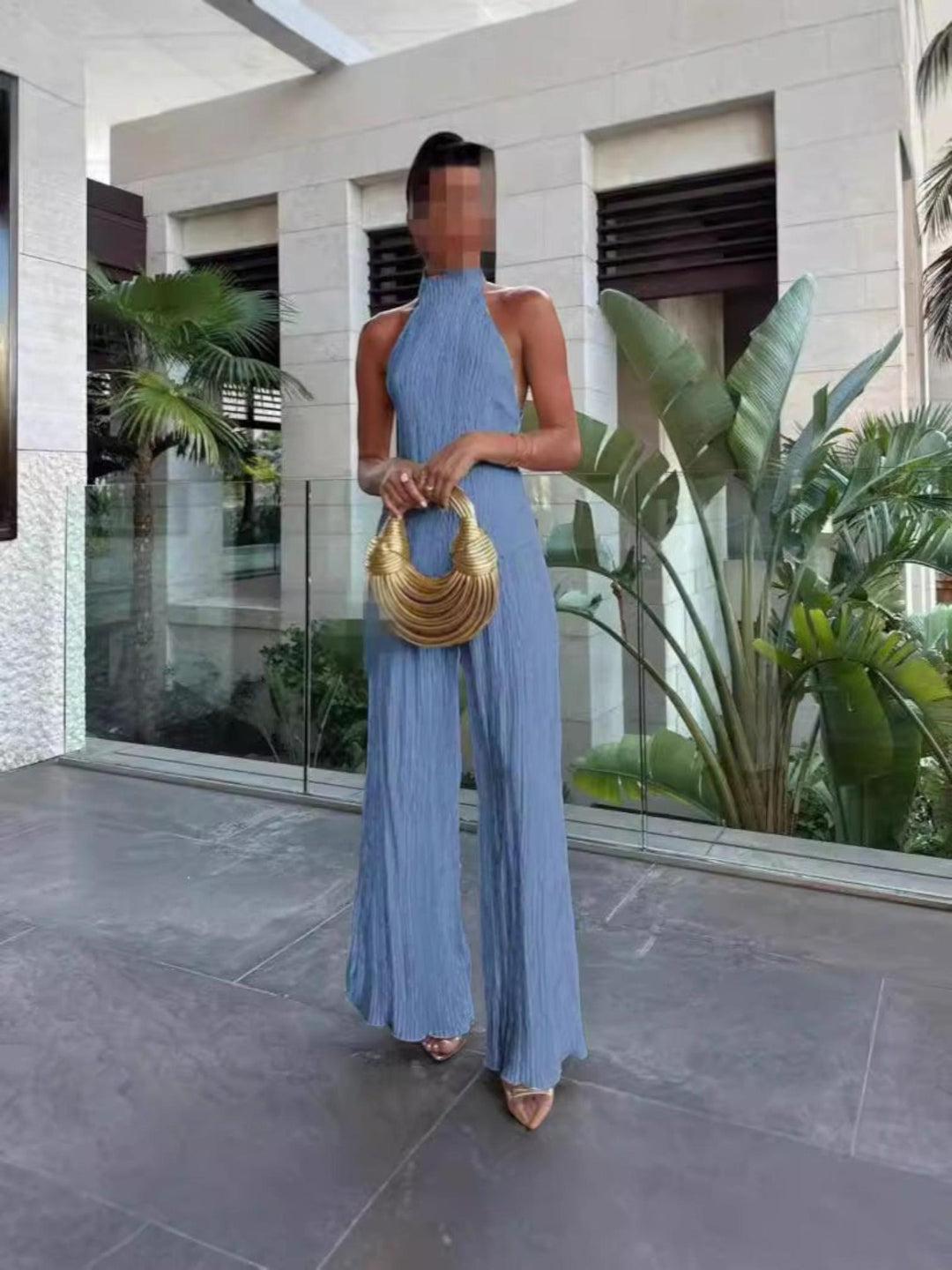 Pleated Two-Piece Set-Lunova Fashion