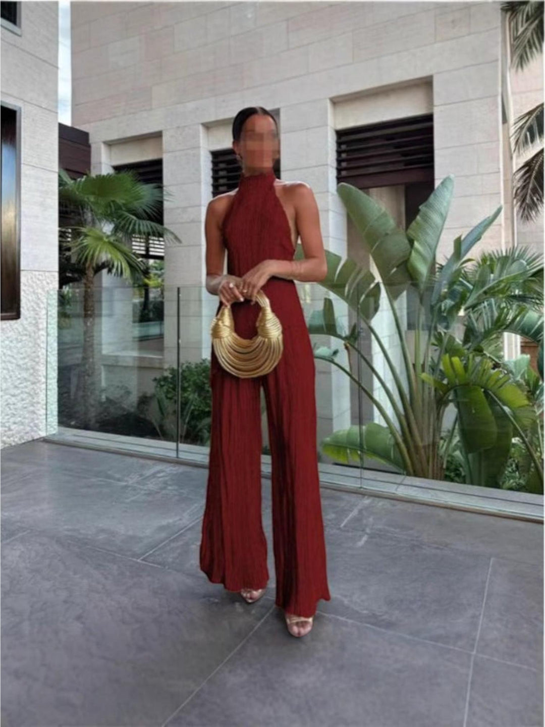 Pleated Two-Piece Set-Lunova Fashion