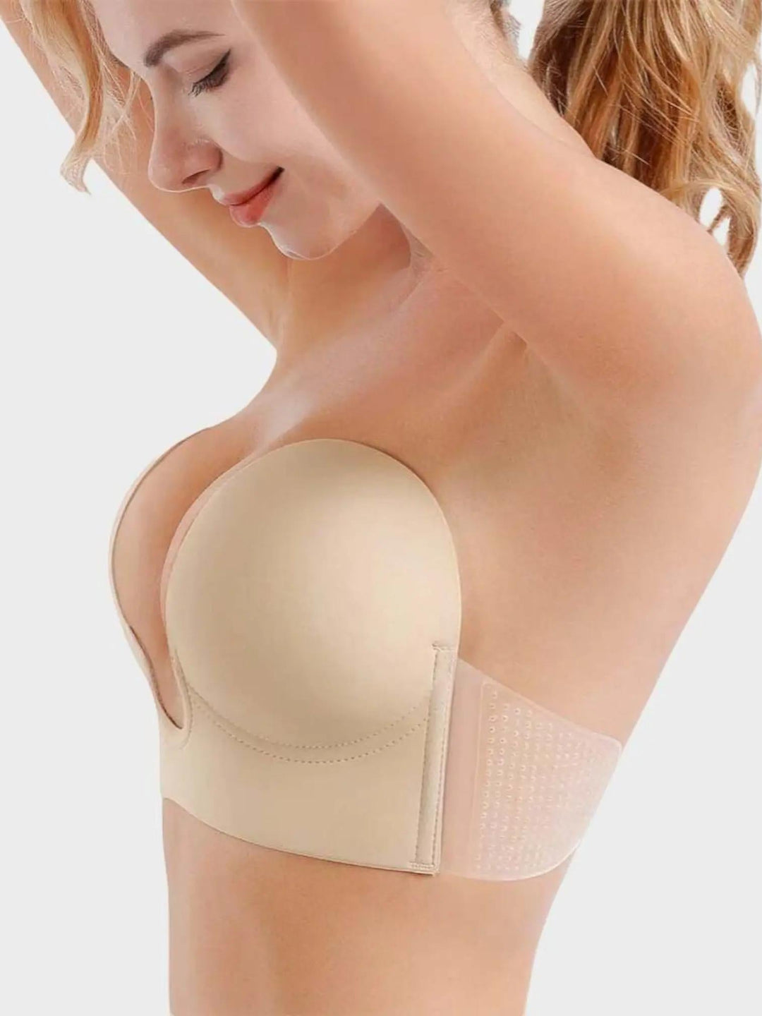 Woman wearing Push-Up Plunge Bra — view 2 | Lunova
