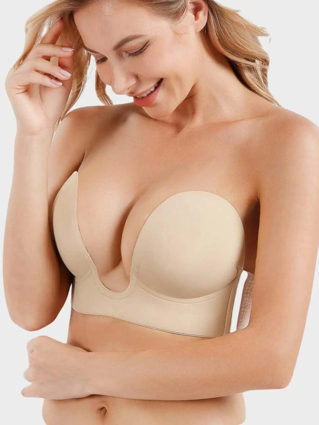 Woman wearing Push-Up Plunge Bra — view 3 | Lunova