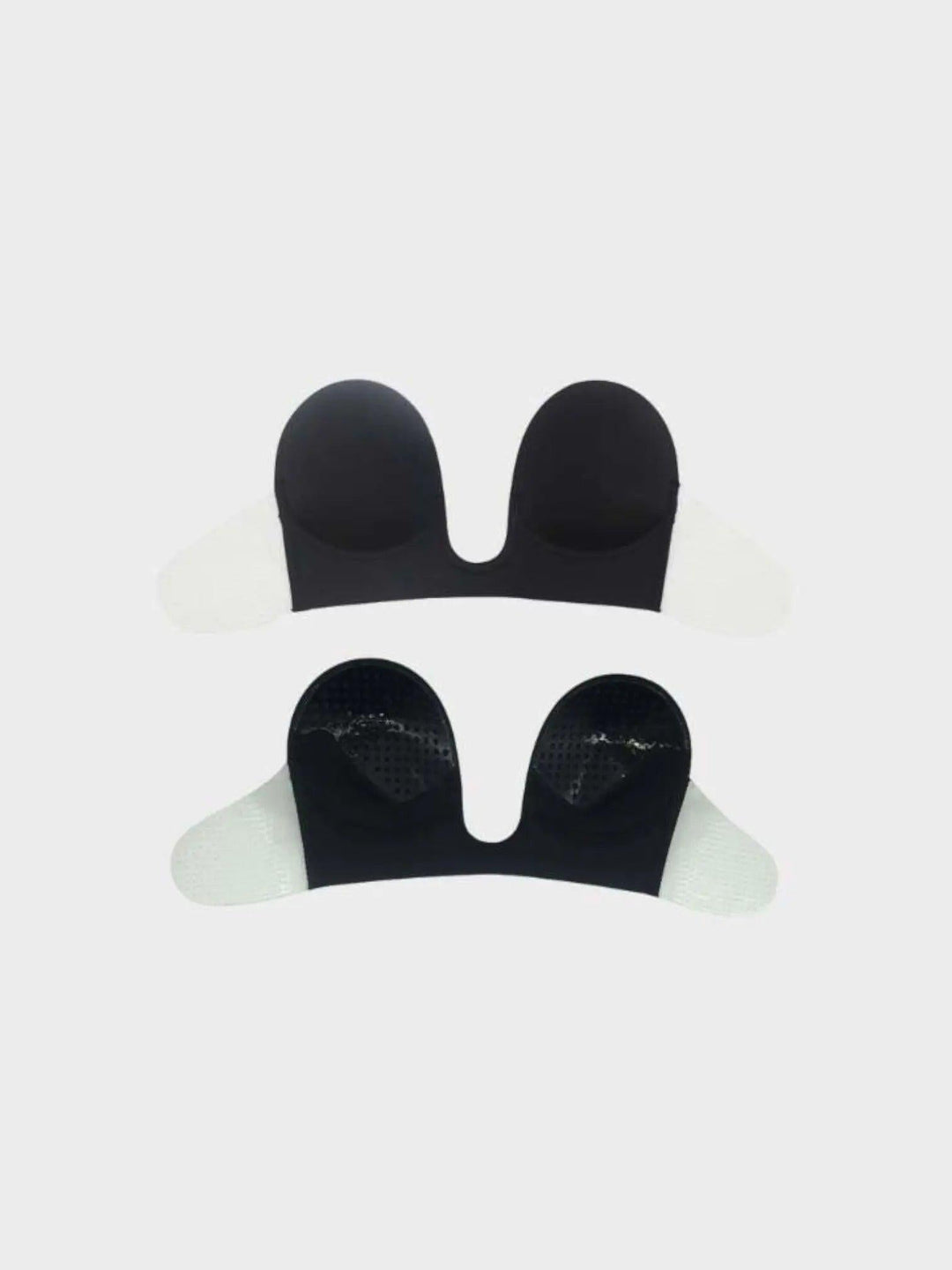 Woman wearing Black Push-Up Plunge Bra | Lunova