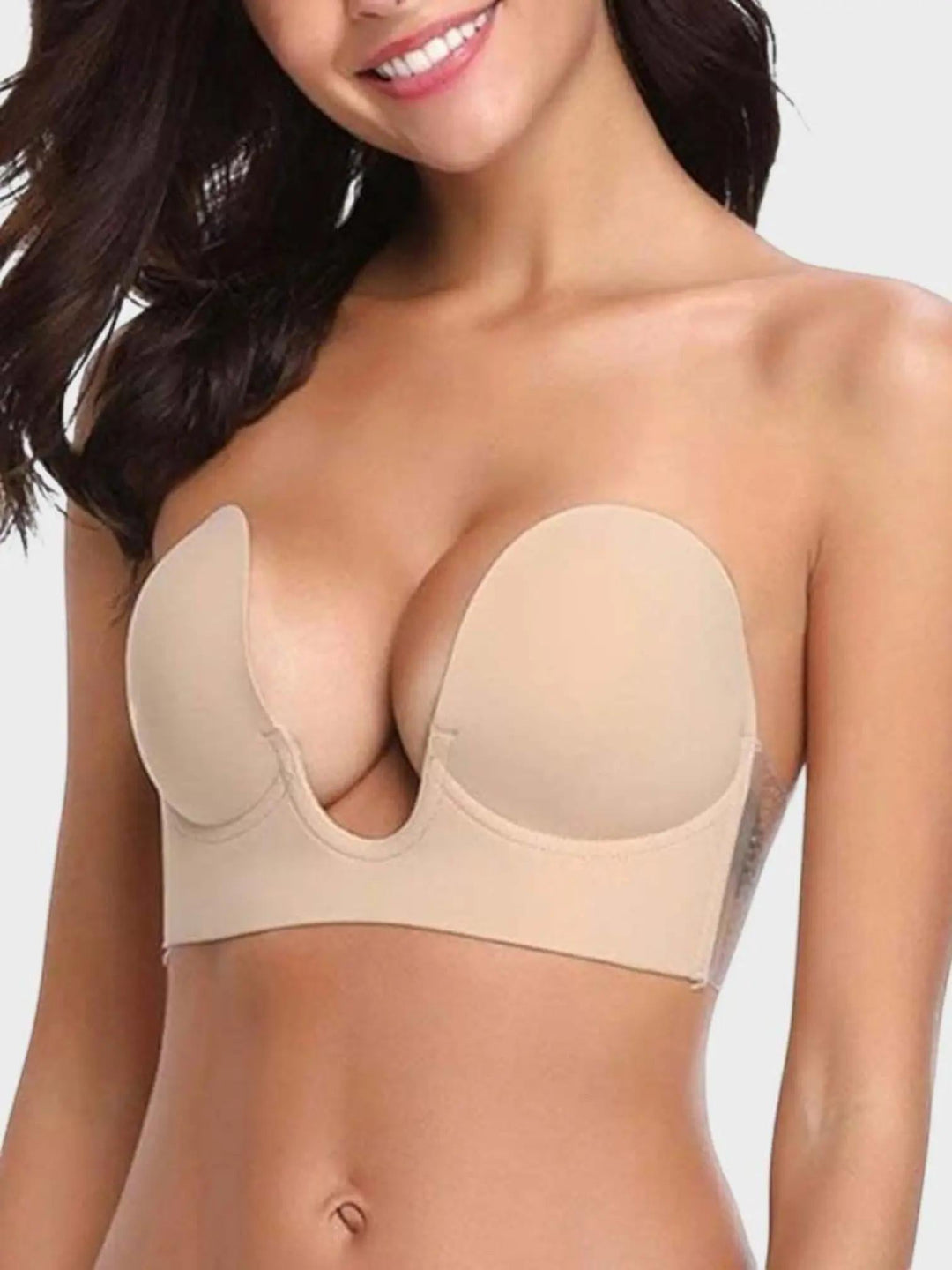 Woman wearing Push-Up Plunge Bra | Lunova