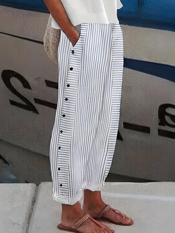 Relaxed Fit Trousers-Lunova Fashion