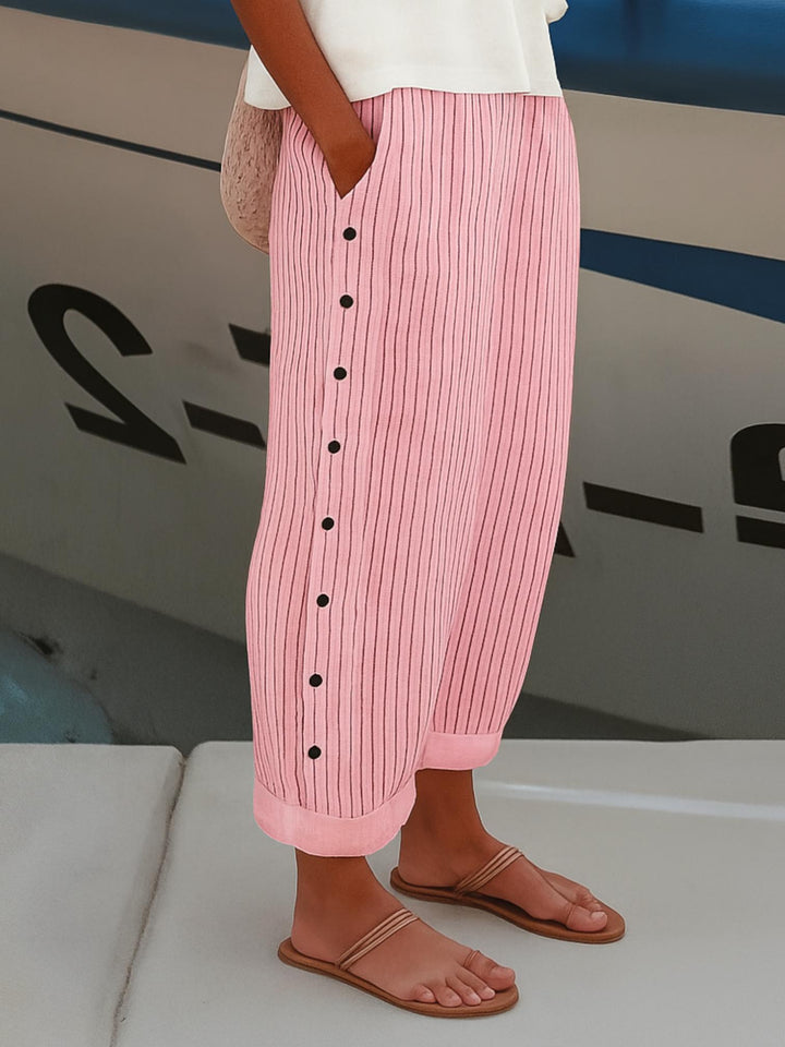 Relaxed Fit Trousers-Lunova Fashion