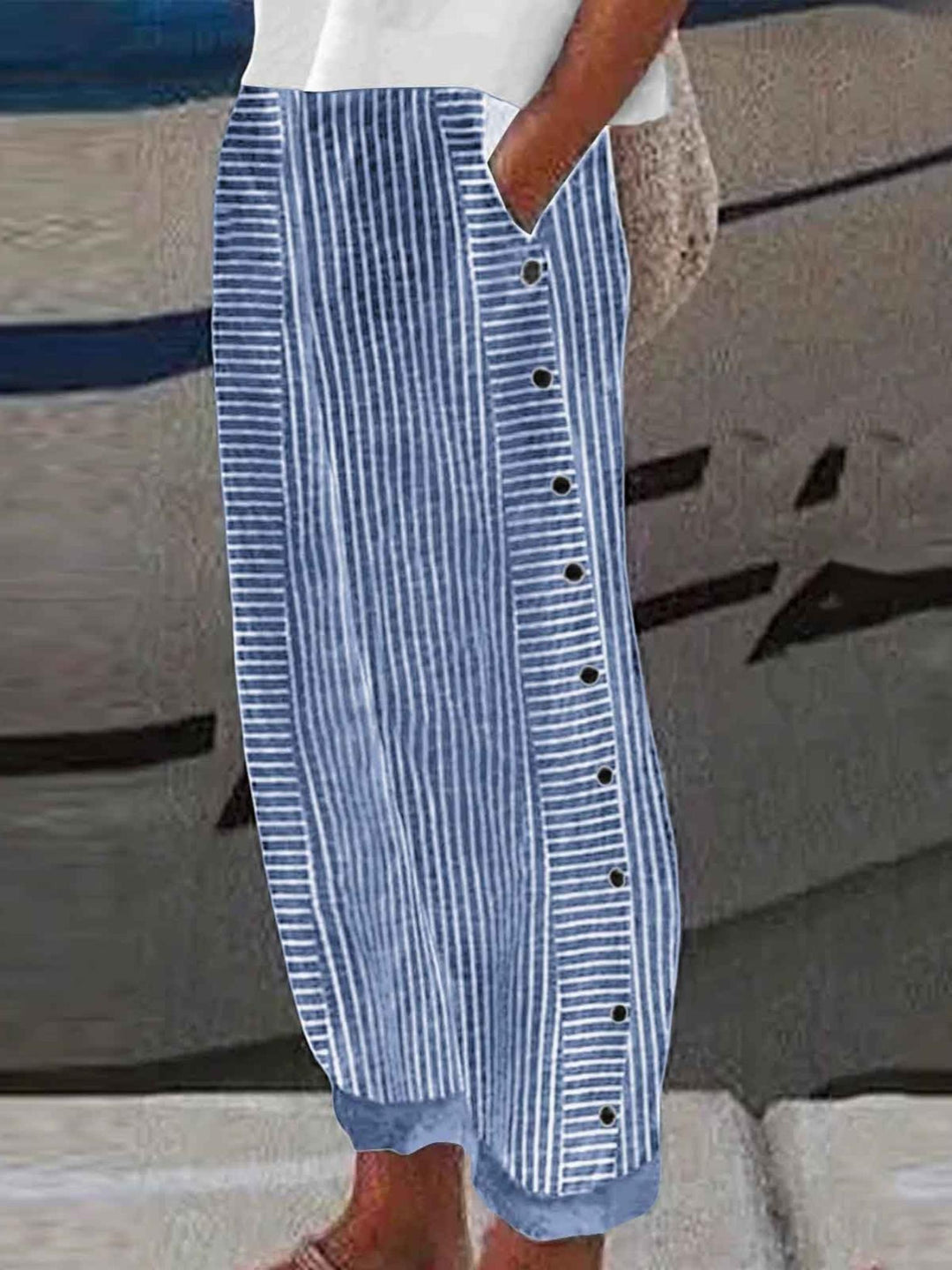 Relaxed Fit Trousers-Lunova Fashion