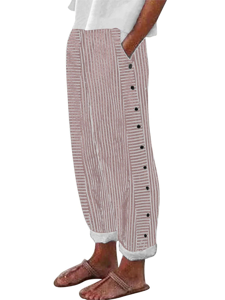 Relaxed Fit Trousers-Lunova Fashion