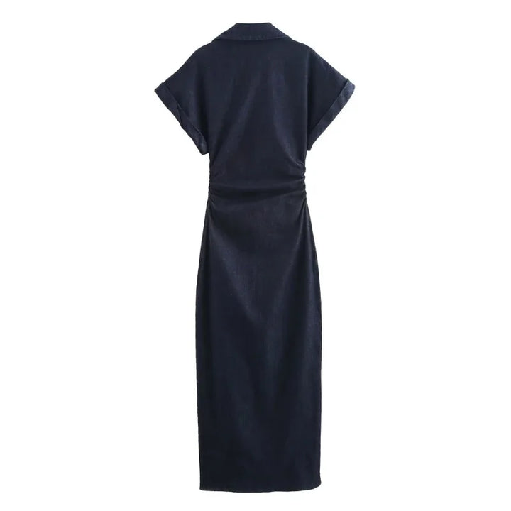 Women's Denim Midi Dress