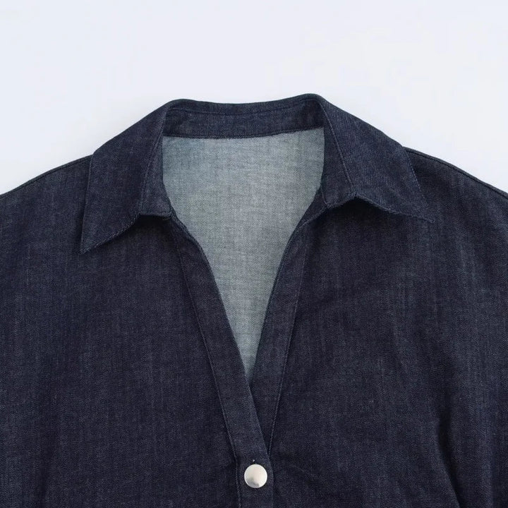 Women's Denim Midi Dress