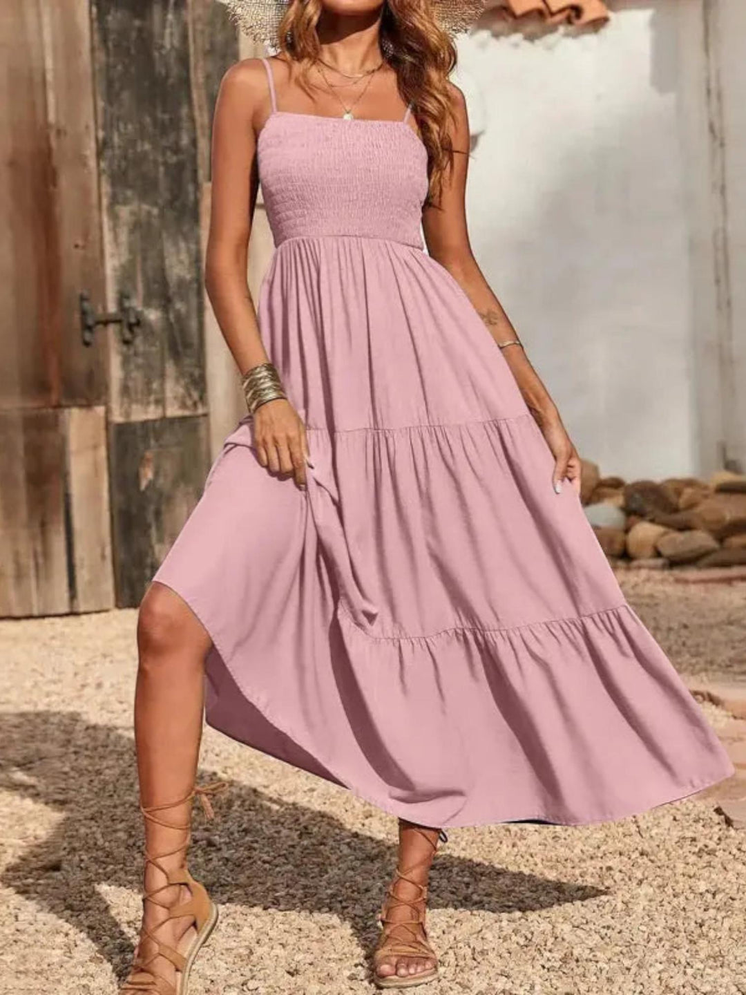 Sleeveless Maxi Dress-Lunova Fashion