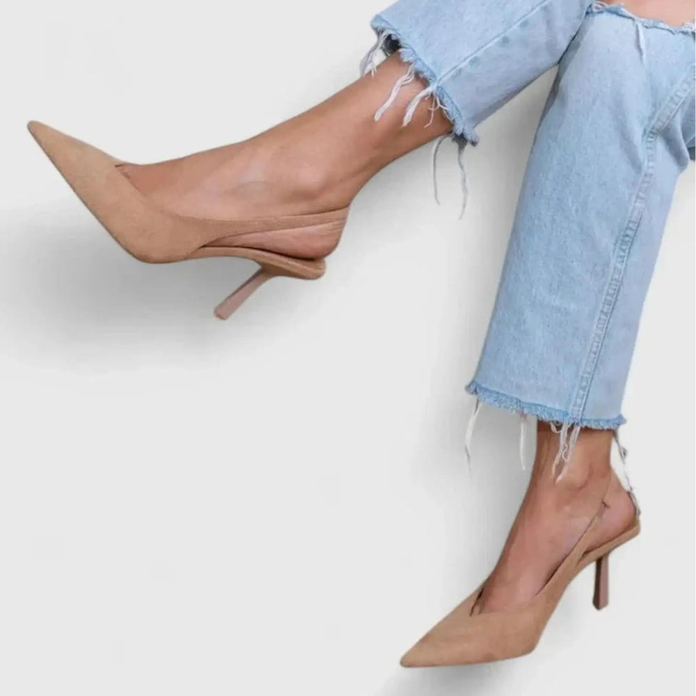 Slingback Stiletto Pumps with stiletto, cushioned — view 2 | Lunova