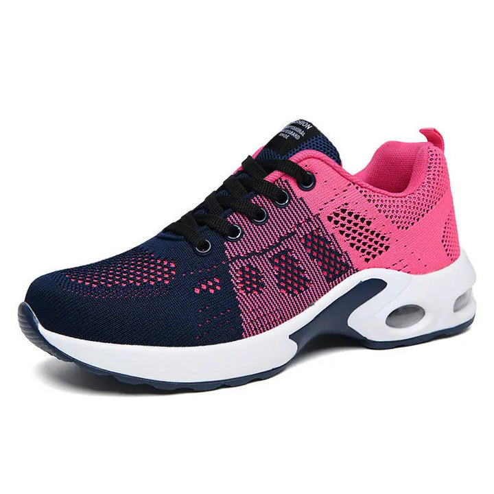 Red Sportive Trainers with lace, lace-up